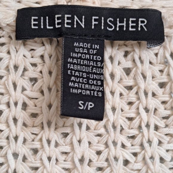 COPY - Eileen Fisher V-Neck Linen Blend, Pullover   Size S/P - Picture 9 of 9